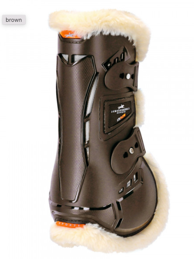 Schockemohle Air Flow Champion Tendon Boots Fur Brown Full