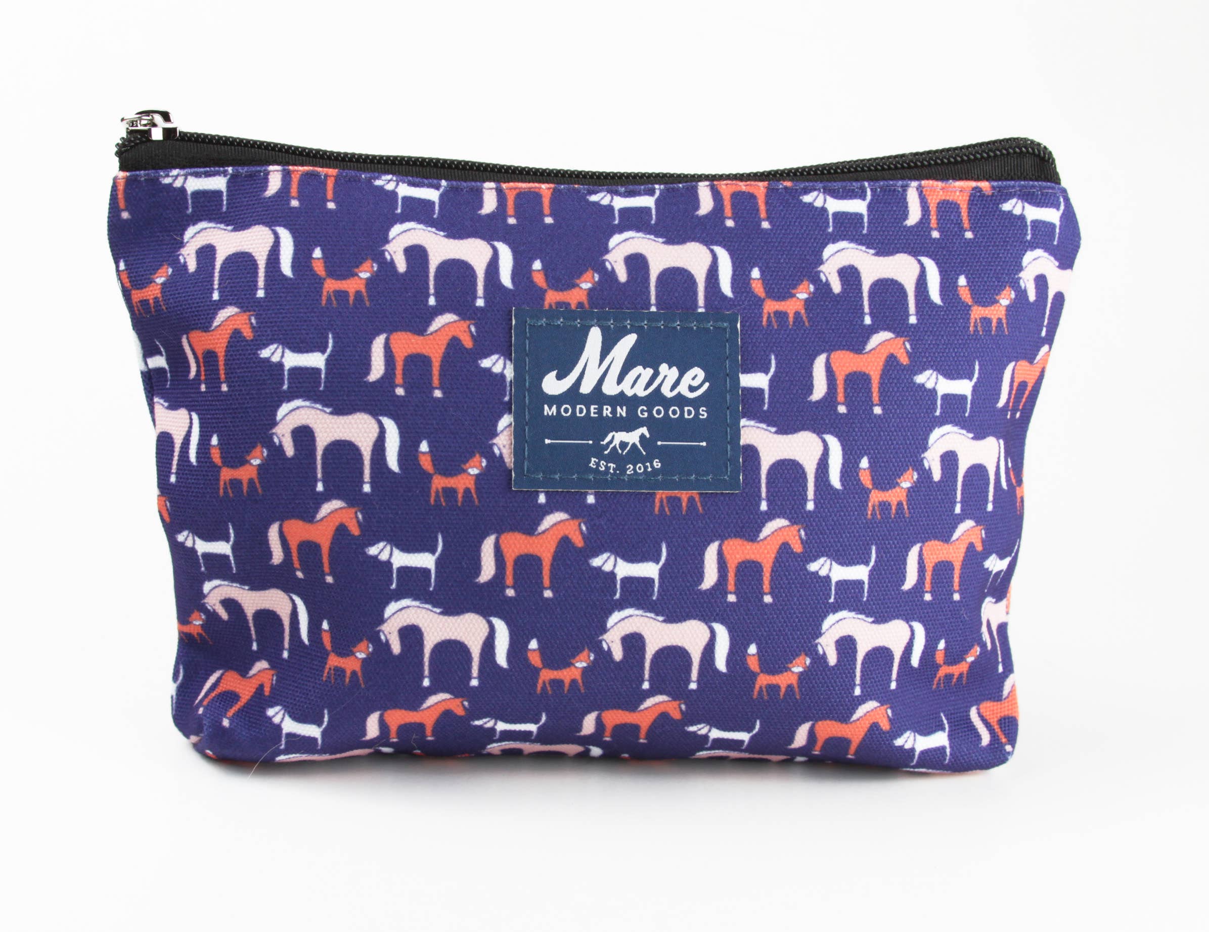 Mare Modern Goods - Foxy Print Zipper Pouch – Fair Hill Saddlery