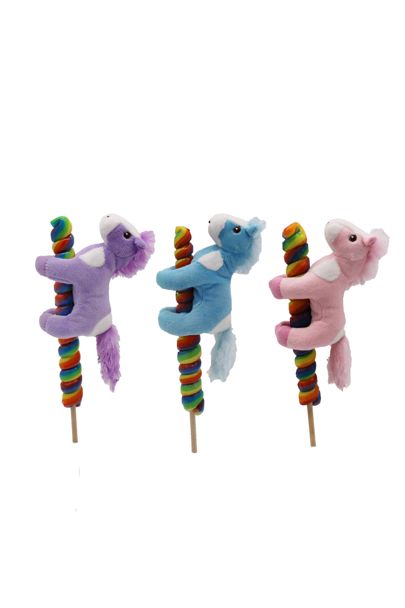 Kelley and Company - 4" Plush Horse Stuffed Animal Lollipops Candy