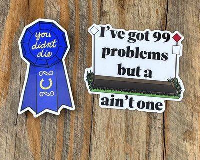 High Point Equestrian Equipment - Eventer Cross Country Ditch 99 Problems Sticker