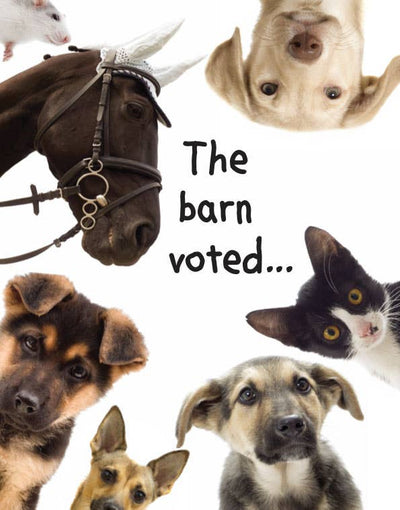 Horse Hollow Press - Horse Birthday Card: The Barn Voted