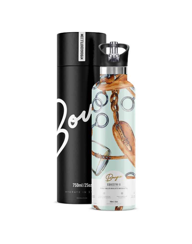 My Bougie Bottle - EQUESTRI II | 25 oz Insulated Water Bottle Flip &