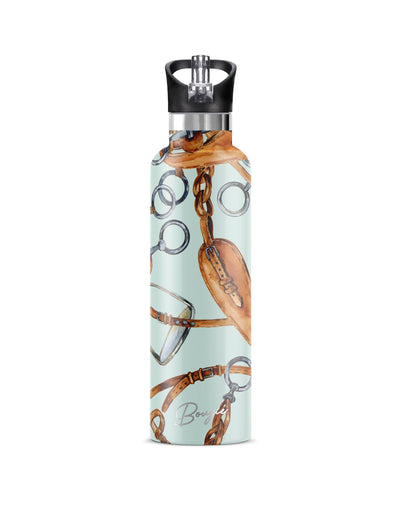 My Bougie Bottle - EQUESTRI II | 25 oz Insulated Water Bottle Flip 'n' Sip Lid