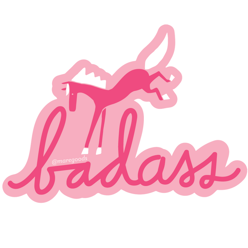 Mare Modern Goods - Badass Pink Sticker