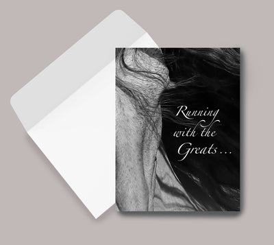 Horse Hollow Press - Horse Sympathy Card: Running with the Greats...