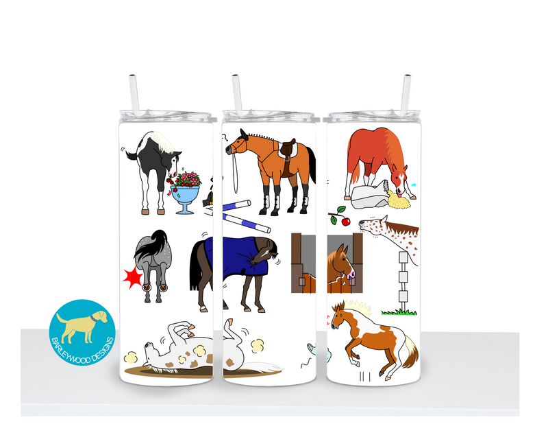 Barleywood Designs - Naughty Horses 20 oz. Tumbler