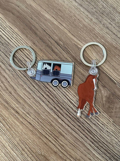 High Point Equestrian Equipment - Horse Trailer Keychain