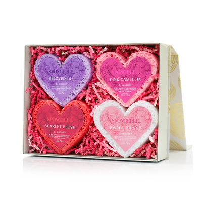 Spongellé - Valentine's Day Heart Buffer Gift Set