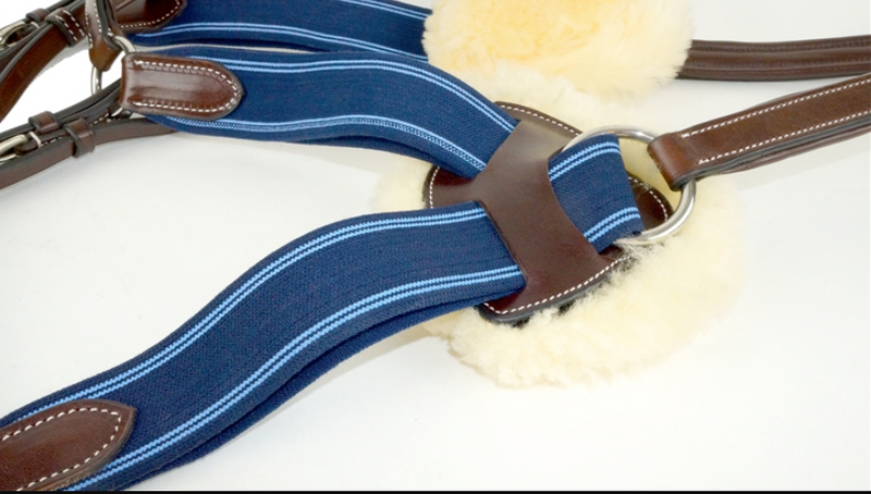 Nunn Finer 5 Way Breastplate With Blue Elastic