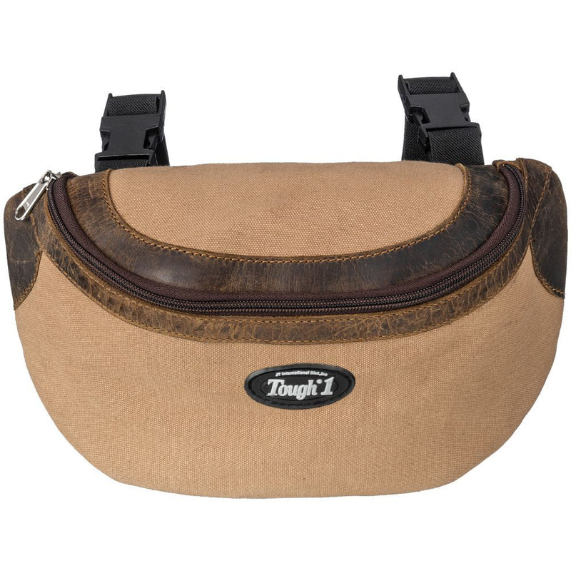 Tough 1 Canvas Pommel Bag with Leather Accents