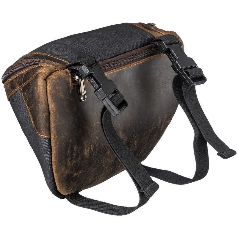 Tough 1 Canvas Pommel Bag with Leather Accents