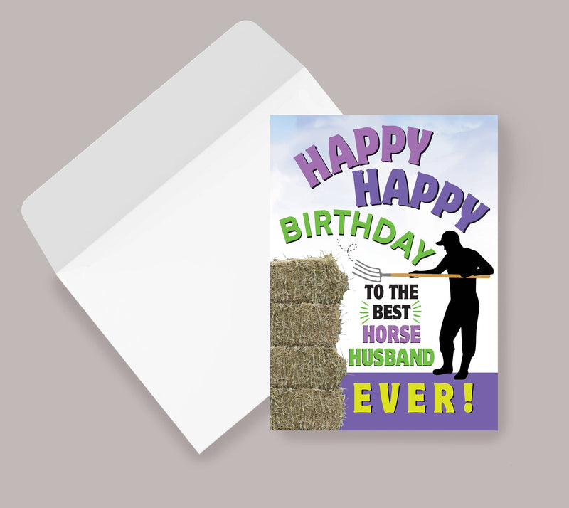 Horse Hollow Press - Horse Birthday Card: NEW To the Best Horse Husband EVER!