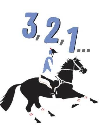 Horse Hollow Press - Horse Birthday Card: Eventer 3, 2, 1