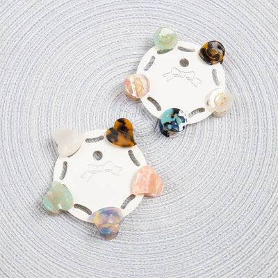Mini Momo - Hair Claw Clip for Women and Girls - Cute Small Pin Heart