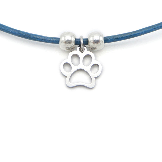 LILO Collections Paw Shape Skinny Necklace