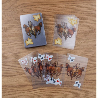 Tough 1 Transparent Horse Playing Cards