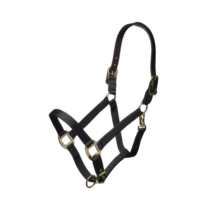 Shires Nylon Halter with Leather Crown