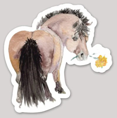 SonaEquestrian Adorable Chubby Ponies 3" Vinyl Stickers