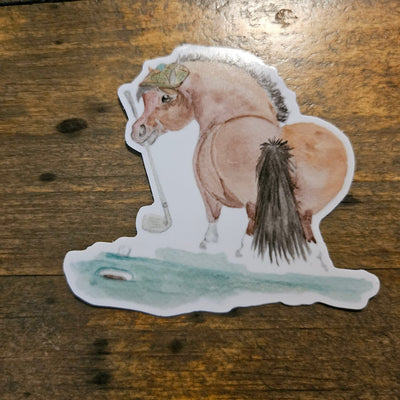 SonaEquestrian Adorable Chubby Ponies 3" Vinyl Stickers