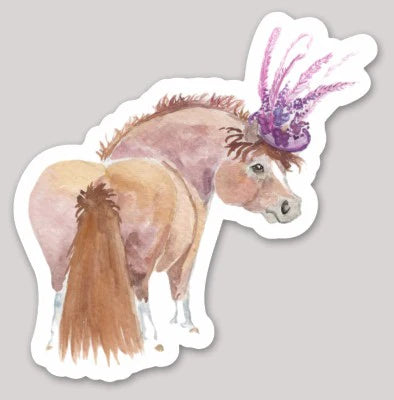 SonaEquestrian Adorable Chubby Ponies 3" Vinyl Stickers