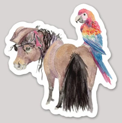 SonaEquestrian Adorable Chubby Ponies 3" Vinyl Stickers