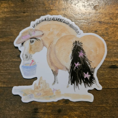 SonaEquestrian Adorable Chubby Ponies 3" Vinyl Stickers