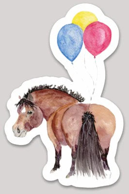 SonaEquestrian Adorable Chubby Ponies 3" Vinyl Stickers