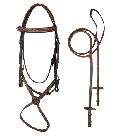 Arc de Triomphe® Imperial Figure 8 Bridle w/ Rubber Reins