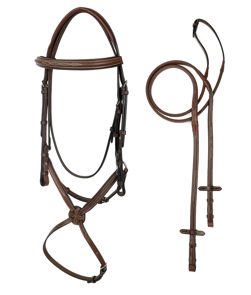 Arc de Triomphe® Imperial Figure 8 Bridle w/ Rubber Reins