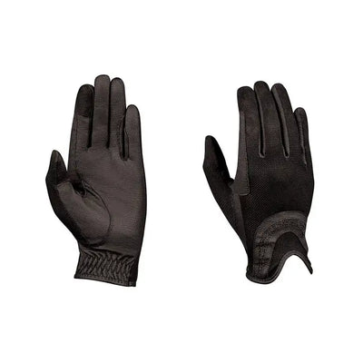 DUBLIN  Pull On Glitter Mesh Back Riding Gloves