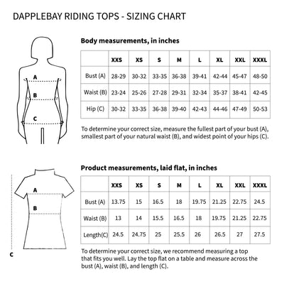 Dapplebay Equestrian Toile 1/4 Zip LS Riding Top