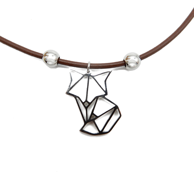 LILO Collections Geo Fox Skinny Necklace