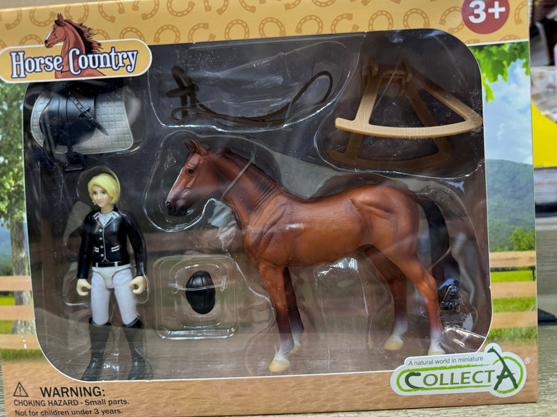 Breyer Lady Tournament Rider & Accessories Window Box