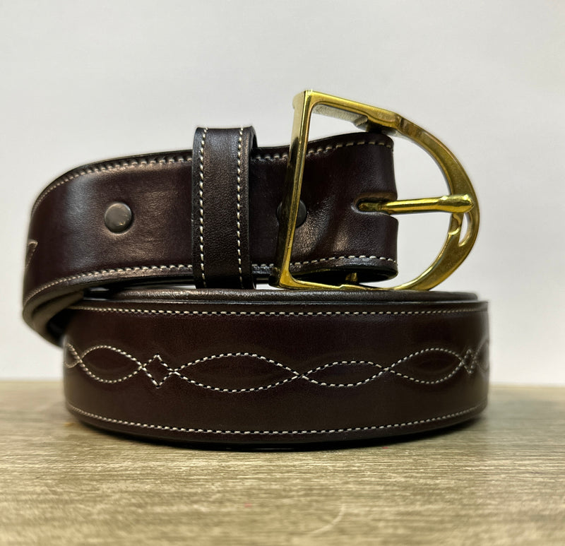 Tory Padded Continuous Fancy Stitch Belt