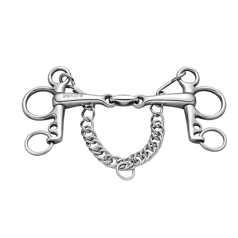Herm Sprenger Stainless Steel Pelham Bit - Double Jointed