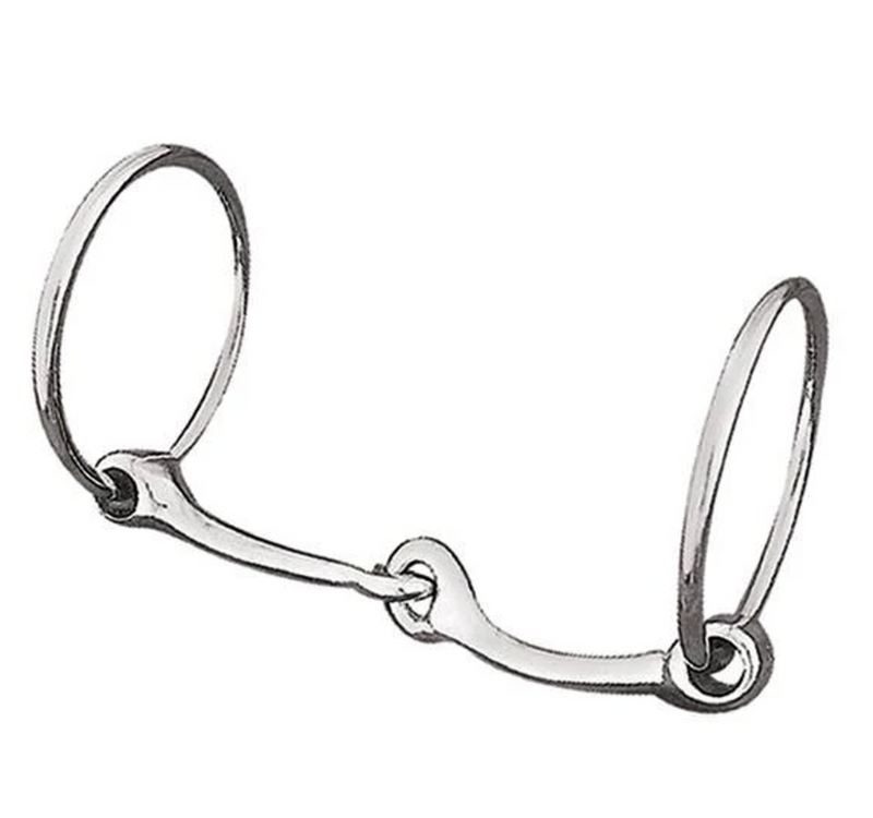 Weaver Draft Bit 6" Snaffle Mouth Nickel Plated