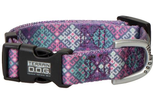 Terrain Premium Patterned Snap n Go Adjustable Dog Collar