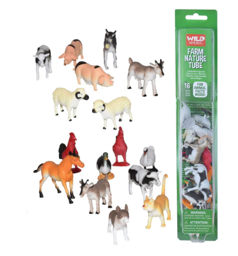 Wild Republic Tube of Farm Figurines