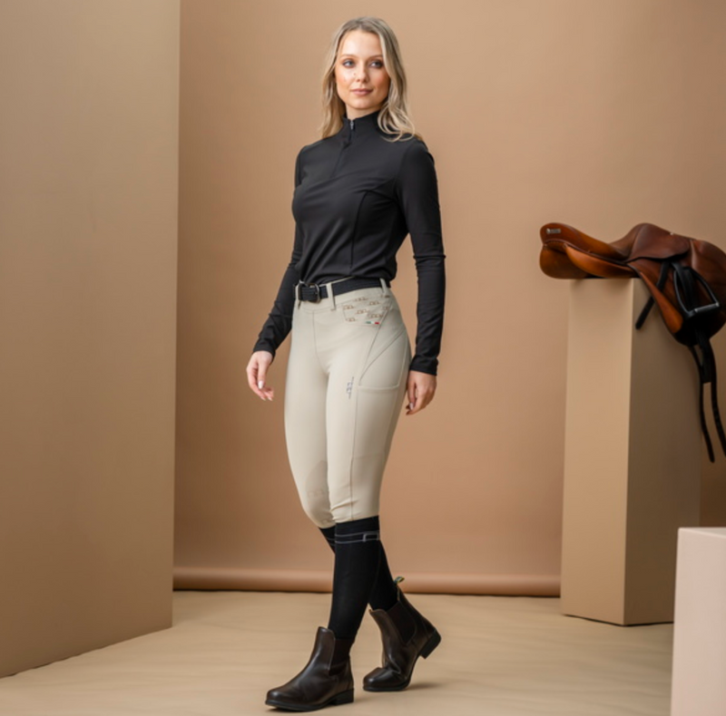 Horseware AA Fina Knee Grip  Brushed Hybrid Breech
