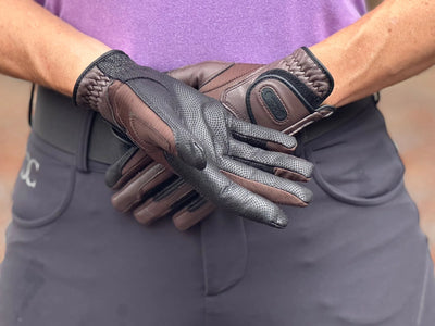 Correct Connect Tackified Copper Tech™️ Leather Premium Riding Glove