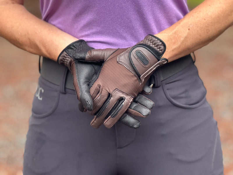 Correct Connect Tackified Copper Tech™️ Leather Premium Riding Glove