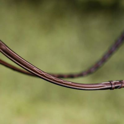 Arc de Triomphe®  Stealth Tribute Bridle w/ Raised Fancy Stitched Laced Reins