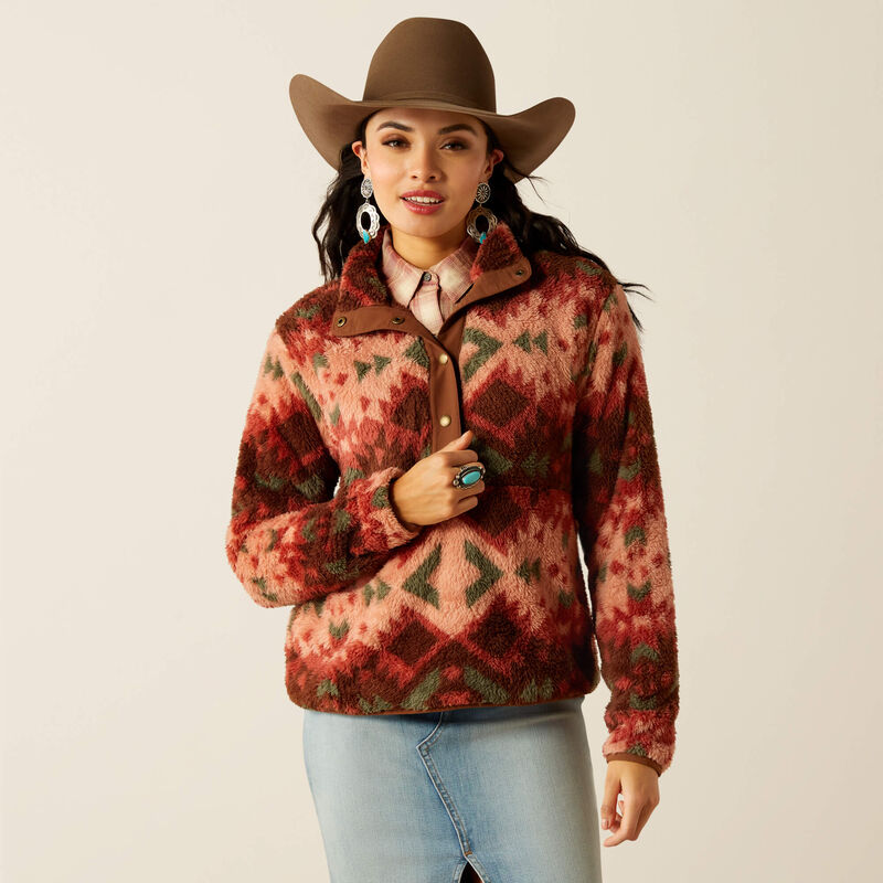 Ariat Ladies Berber Snap Front Sweatshirt FW24