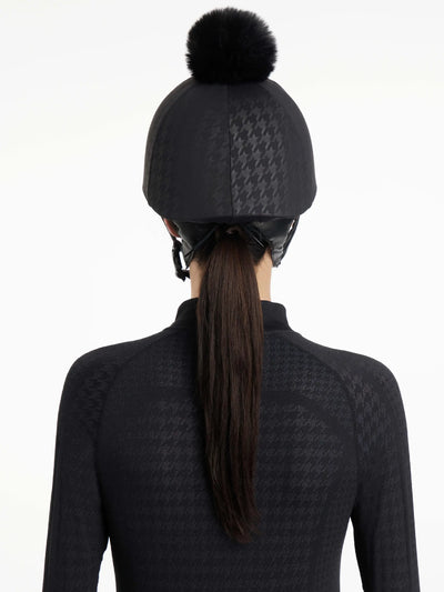 LeMieux Aspen Houndstooth Hat Silk