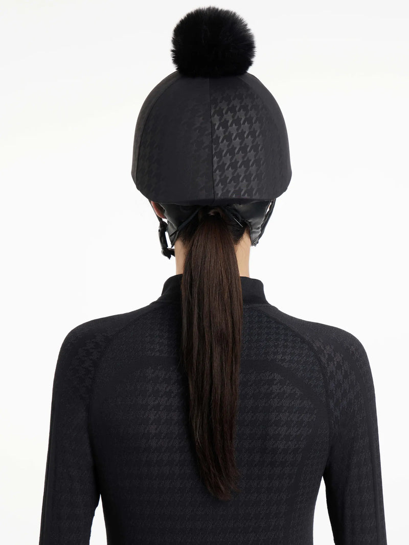 LeMieux Aspen Houndstooth Hat Silk
