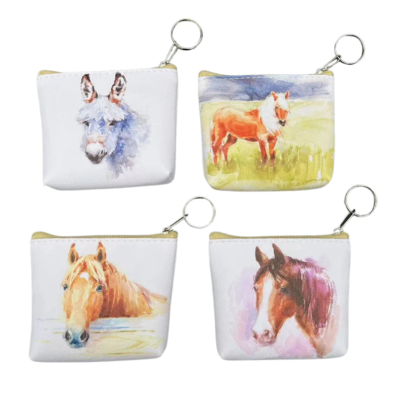 AWST Assorted Horses and Donkeys Coin Purse