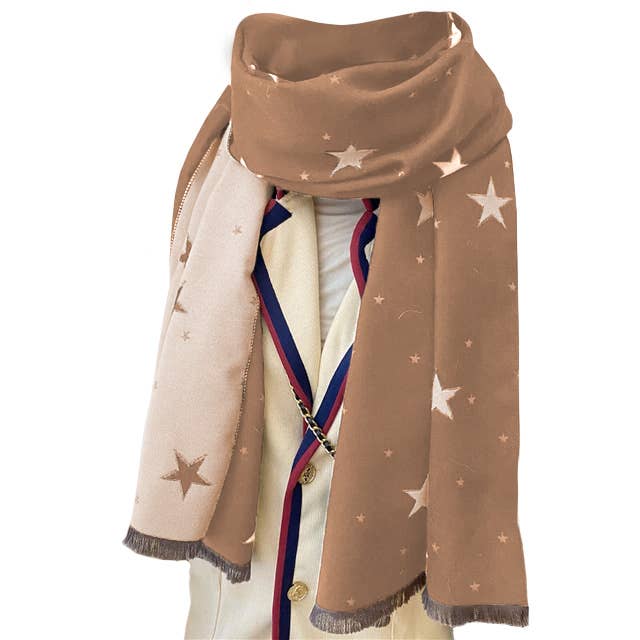 Toss Designs - Scarf - Star Camel/Ivory