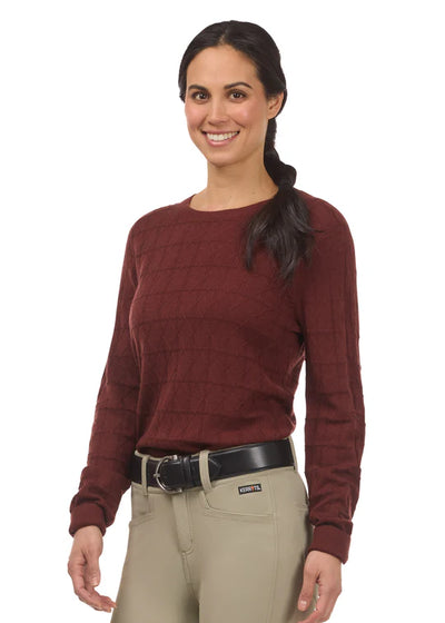 Kerrits Ladies Bit of Diamond Crew Neck Sweater FW25