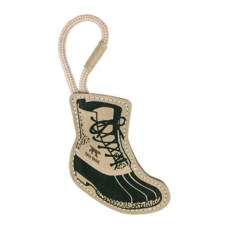 Tall Tails 16 in Leather Boot Tug Dog Toy
