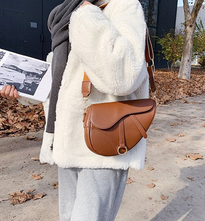 AWST. Int'l Saddle Shoulder Handbag